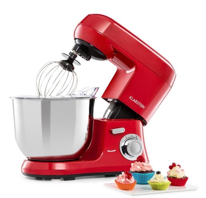 Klarstein Bella Robusta Metal, Red Food Mixer