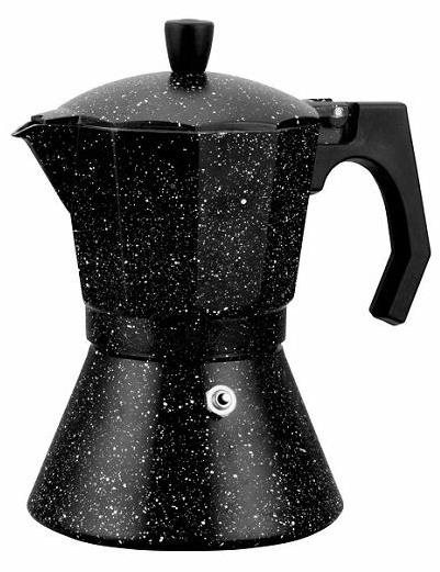 kamille Moka konvice Espresso, 150 ml AL černý mramor Moka konvička