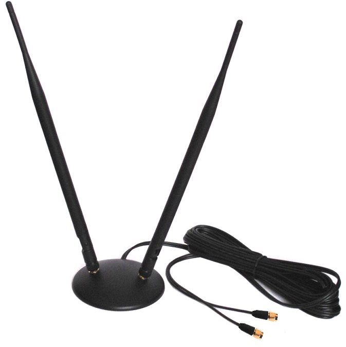 GSM/3G/LTE SMA kettős mágneses antenna 7 dB Antenna