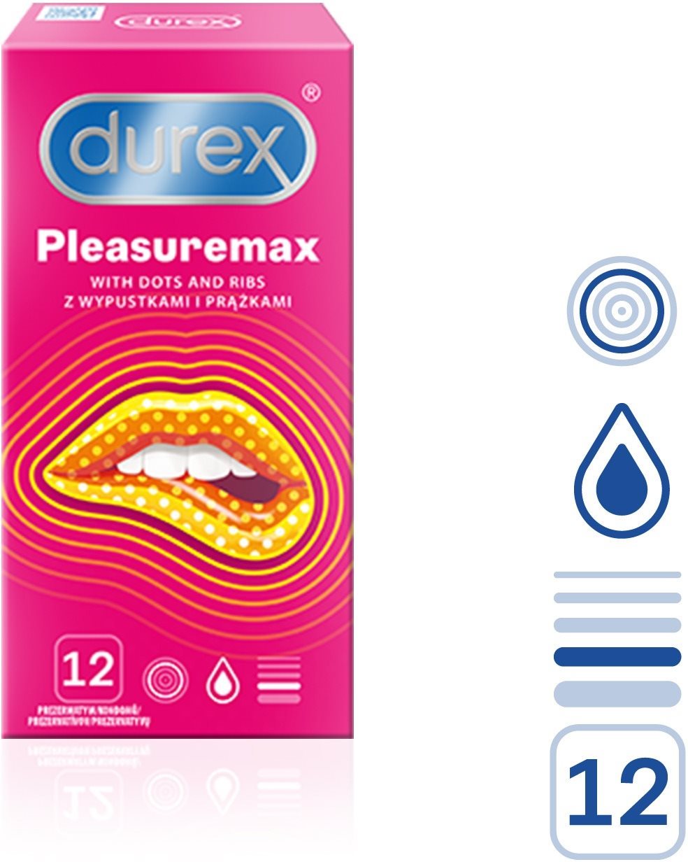 DUREX Pleasuremax 12 ks Kondómy