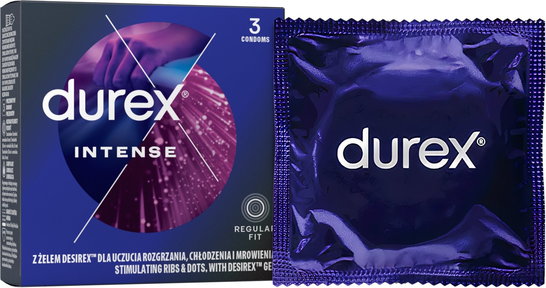 DUREX Intense 3 ks Kondómy