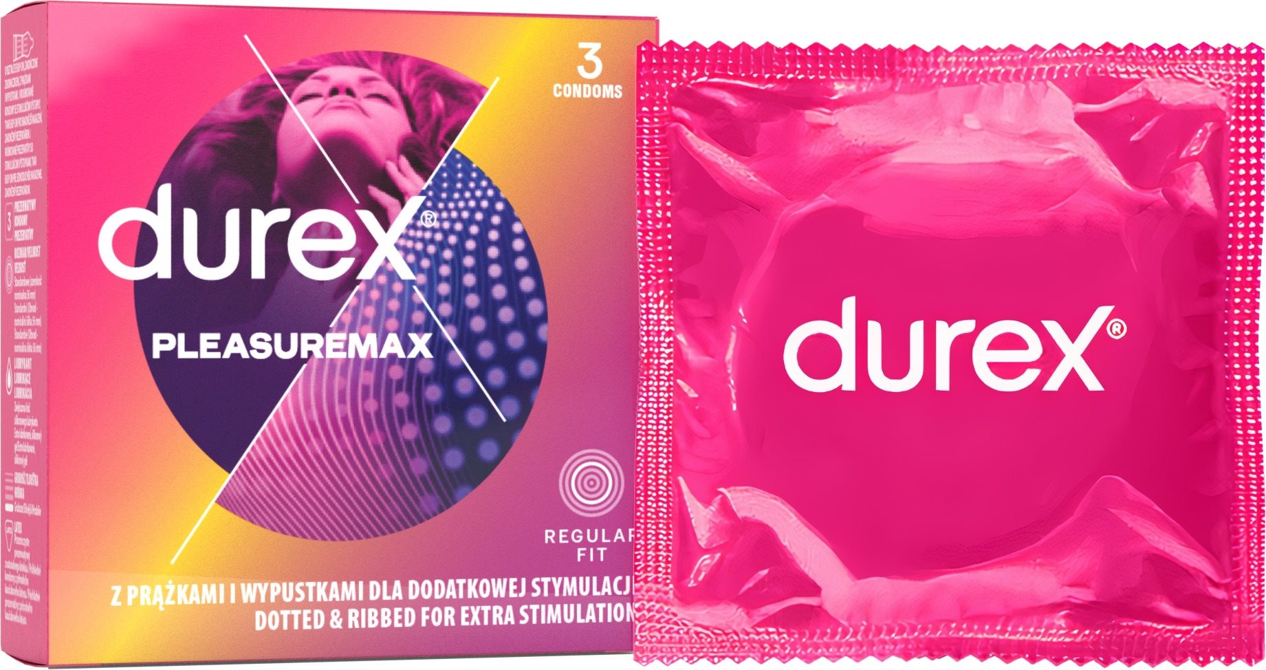 DUREX Pleasuremax 3 ks Kondómy