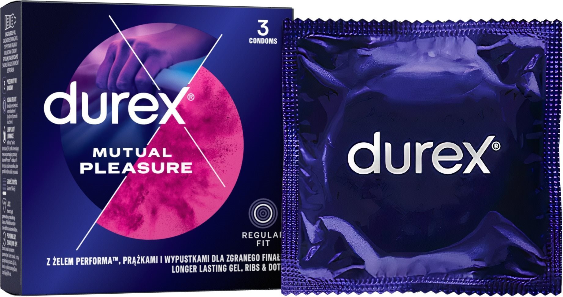 DUREX Mutual Pleasure 3 db Óvszer