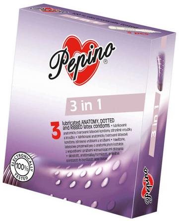 PEPINO 3in1 - 3db Óvszer