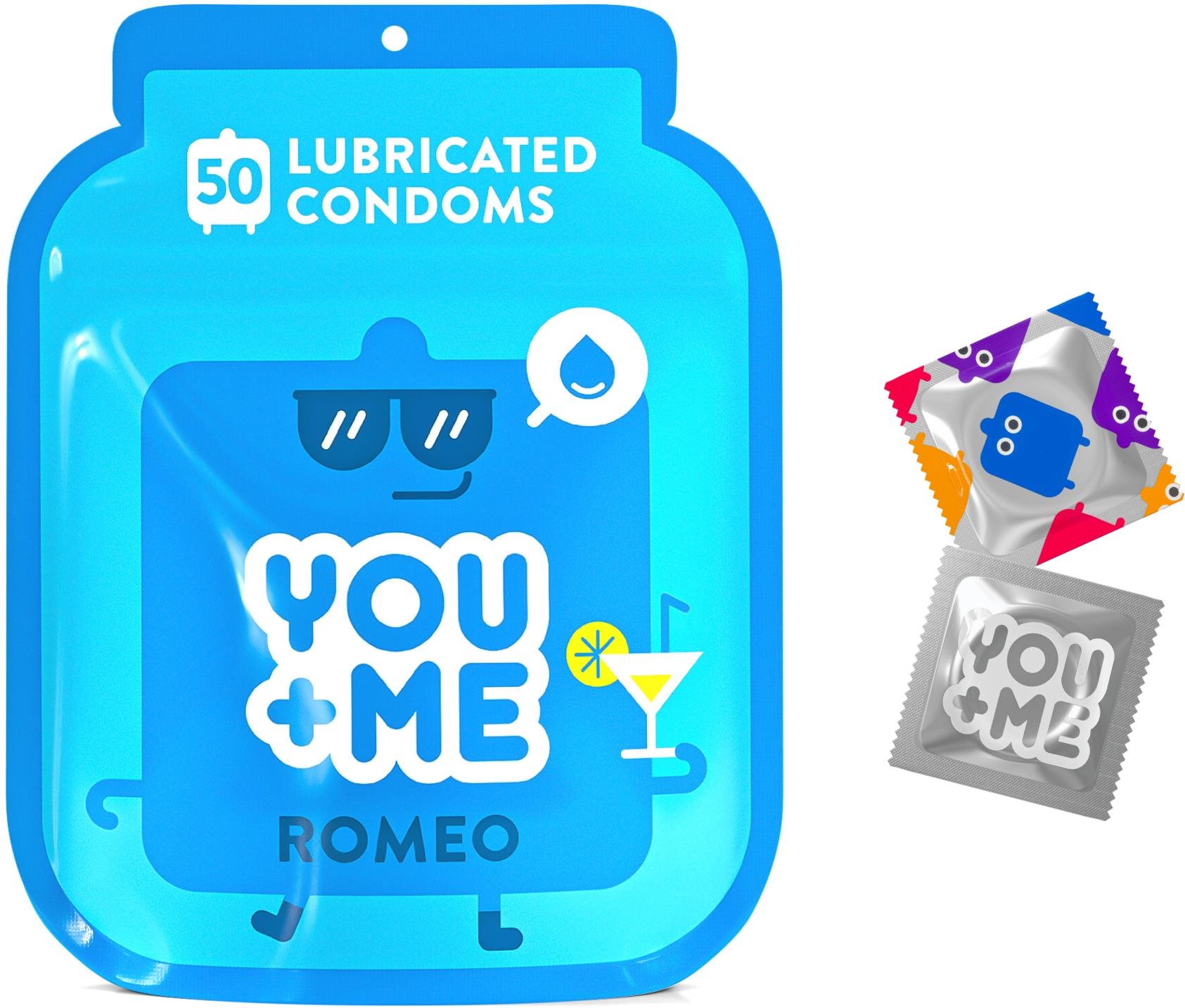 YOU ME Romeo óvszer fokozott síkosítással, 50 db Óvszer