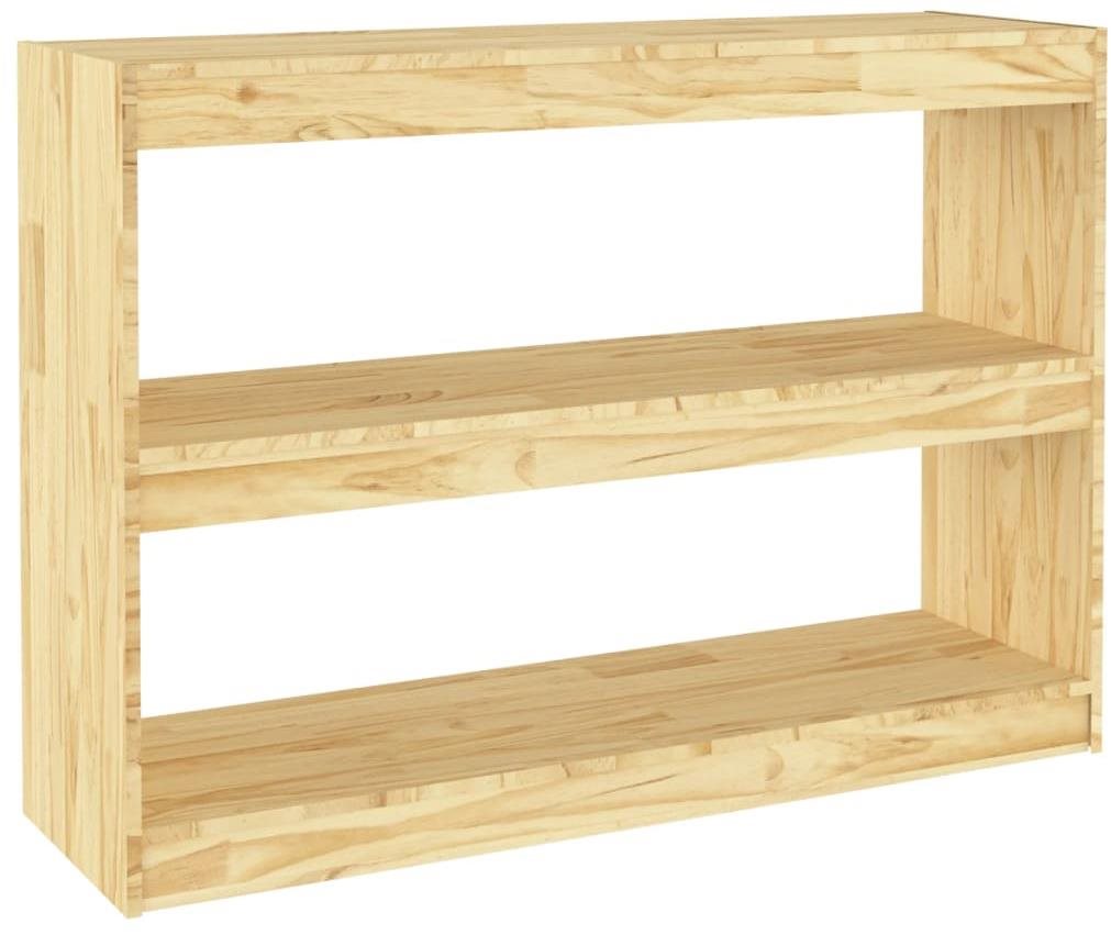 SHUMEE Knižnica/deliaca stena 100 × 30 × 71,5 cm masívna borovica...