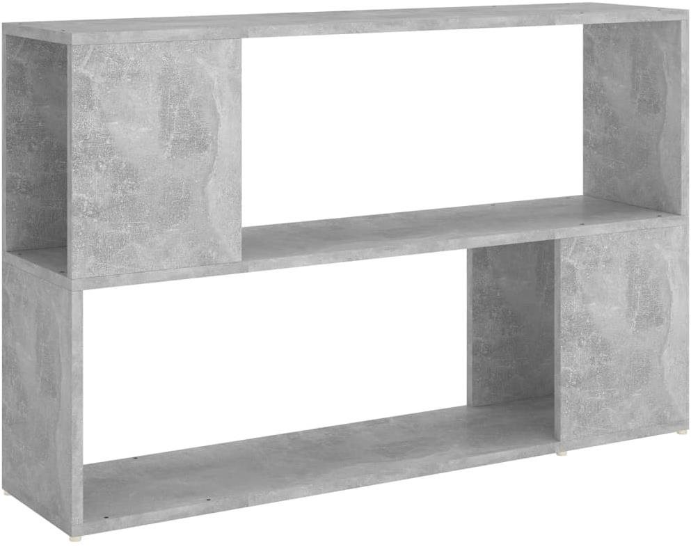 SHUMEE Knižnica betónovo sivá 100 × 24 × 63 cm drevotrieska Regál