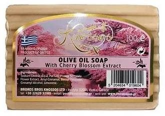 Knossos Grécke olivové mydlo s extraktom čerešňového kvetu 100 g...