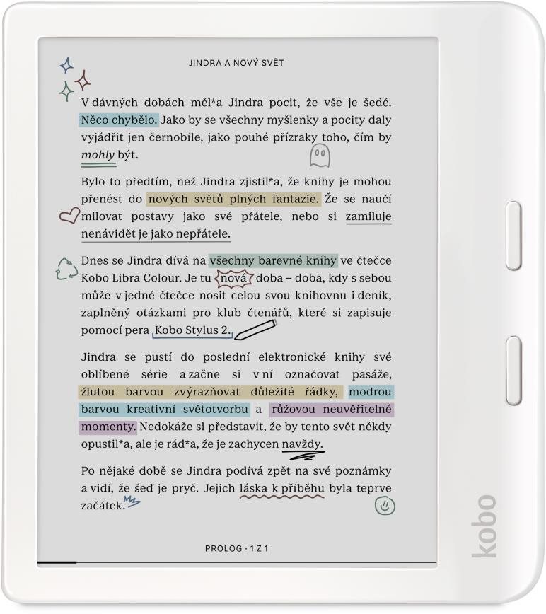 Kobo Libra Colour White Ebook olvasó