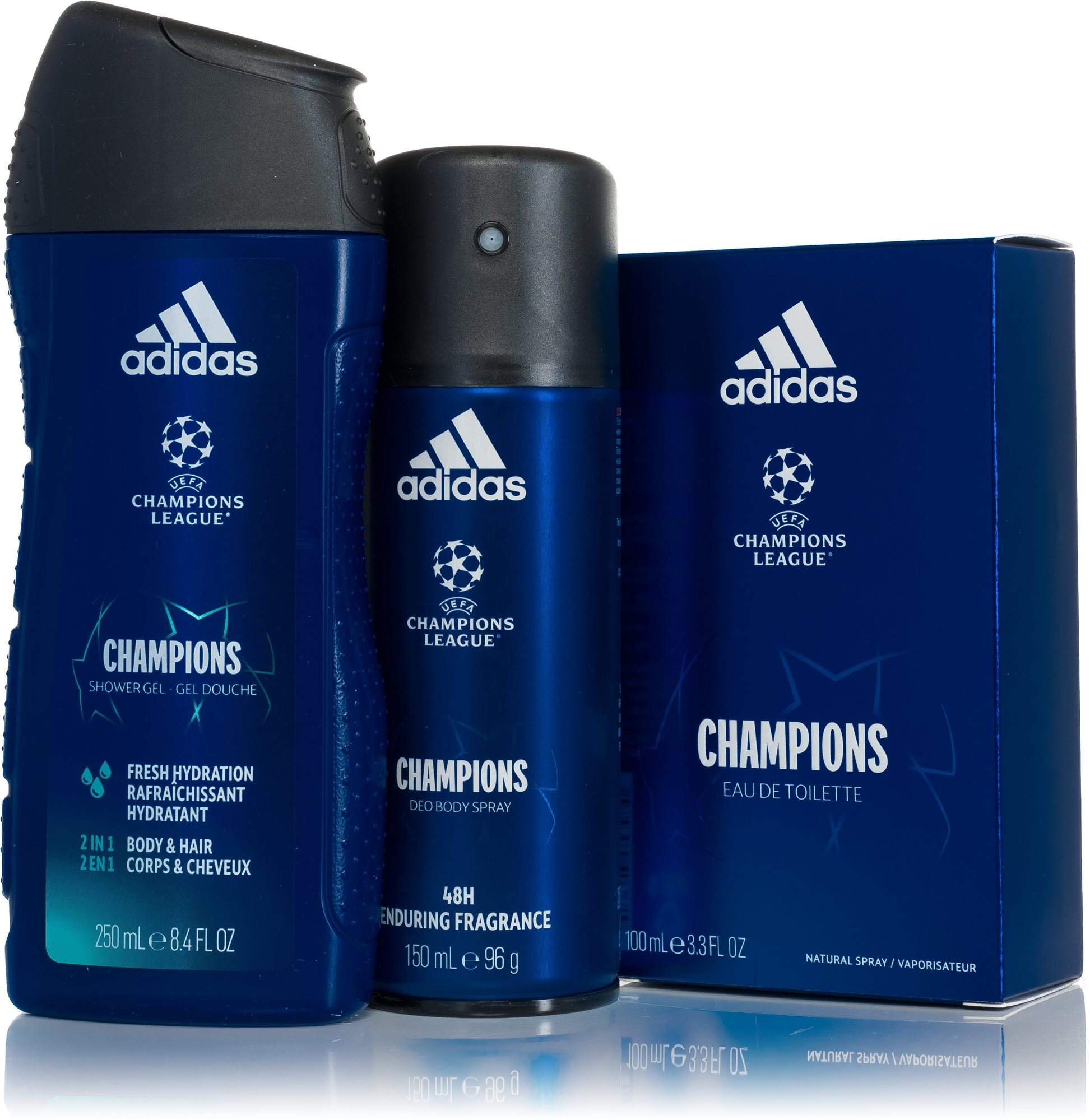 ADIDAS UEFA VIII EdT Set 500 ml Darčeková sada parfumov