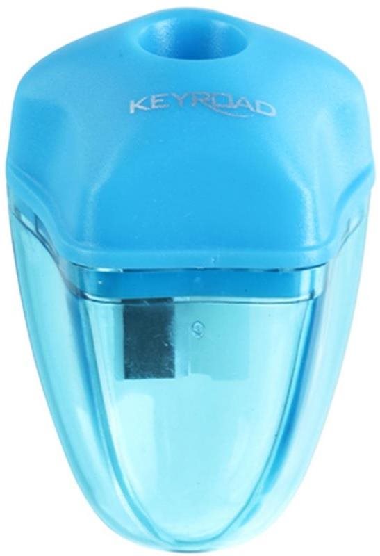 KEYROAD Star Spitzer mit Auffangbehälter - blau Anspitzer