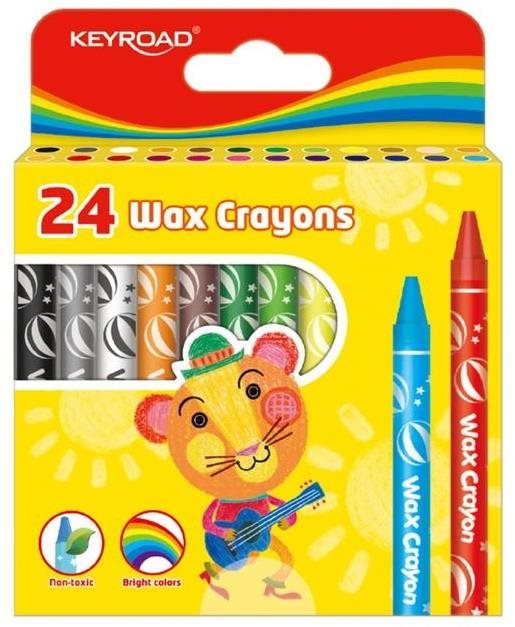 KEYROAD 8 mm 24 szín Zsírkréta