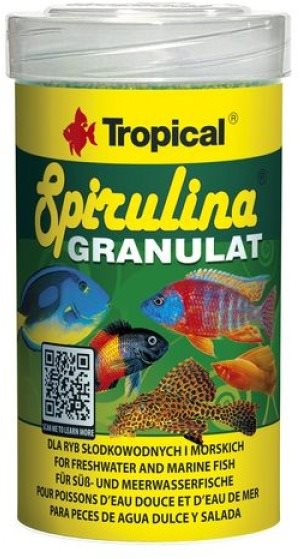 Tropical Spirulina granulat 100 ml 44 g Krmivo pre akváriové ryby