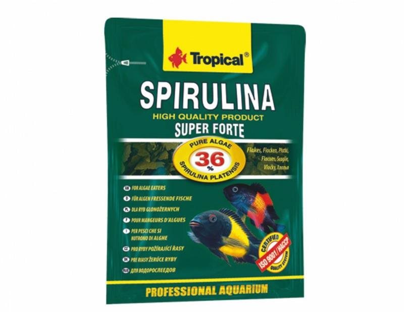Tropical Super Spirulina Forte Mini granulat 250 ml 140 g Krmivo...