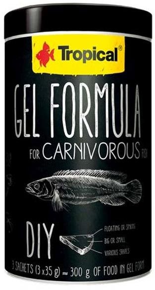 Tropical Gel Formula for Carnivorous Fish 1000 ml 3× 35 g Krmivo...