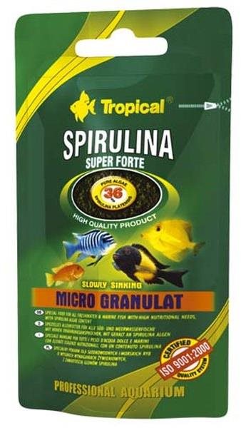 Tropical Super Spirulina Forte Micro granulat 22 g Krmivo pre...