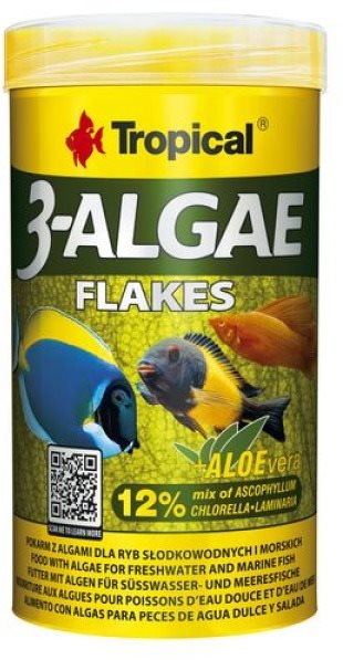 Tropical 3-Algae Flakes 100 ml 20 g Krmivo pre akváriové ryby