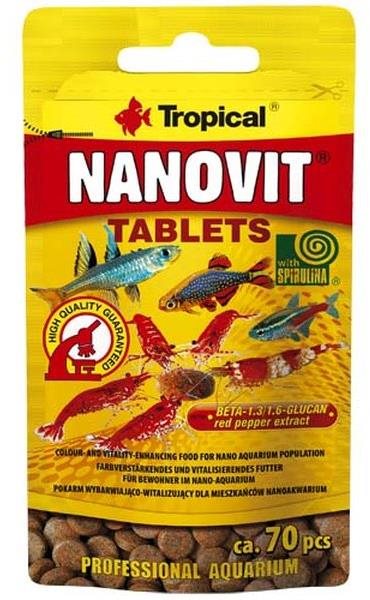 Tropical Nanovit Tablets 10 g 70 ks Krmivo pre krevetky