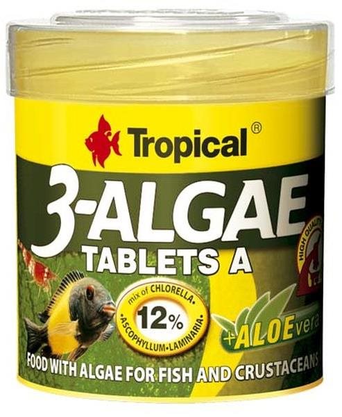 Tropical 3-Algae Tablets A 50 ml 36 g 80 ks Krmivo pre akváriové ryby