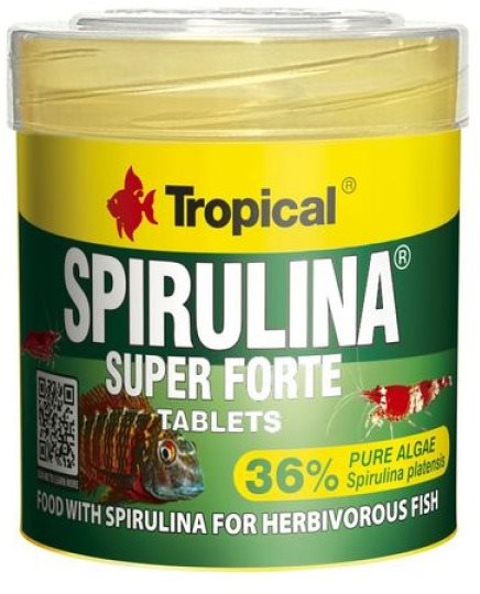 Tropical Super Spirulina Forte Tablets 50 ml 36 g 80 ks Krmivo pre...