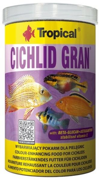 Tropical Cichlid granule 1000 ml 550 g Krmivo pre akváriové ryby
