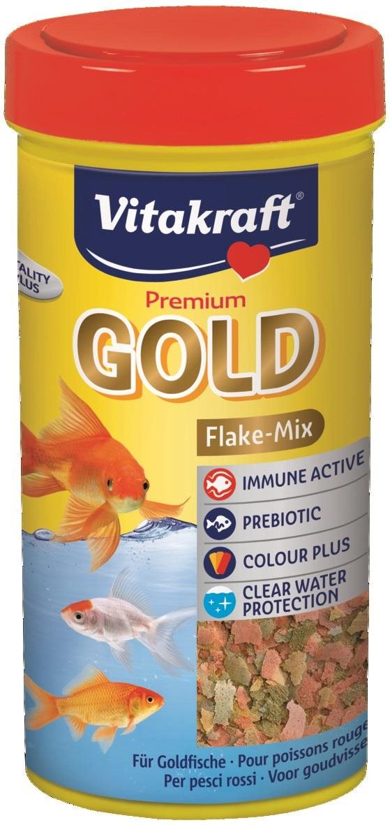 Vitakraft Premium Gold Flake Mix 250 ml Krmivo pre akváriové ryby