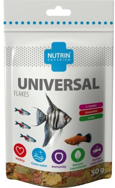Nutrin Aquarium Universal Flakes 50 g Krmivo pre akváriové ryby
