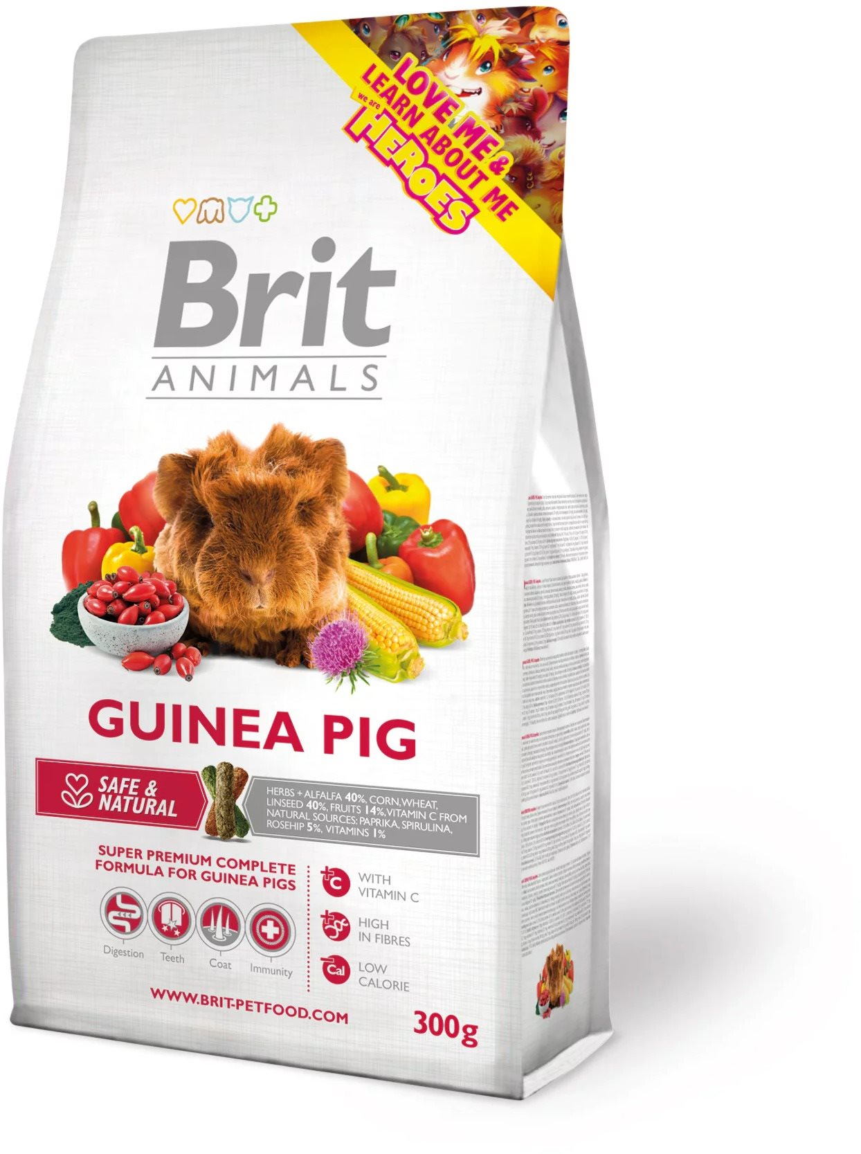 Brit Animals Guinea Pig Complete 300 g Krmivo pre hlodavce