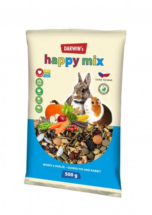 Darwin's Morča a králik Happy mix 500 g Krmivo pre králiky