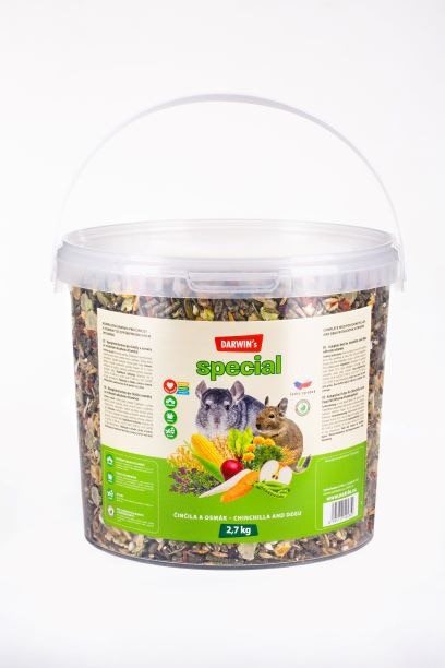 Darwin's Činčila a Degu Special 2,7 kg Krmivo pre hlodavce