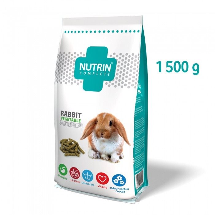 Nutrin Complete Králik Vegetable 1 500 g Krmivo pre králiky