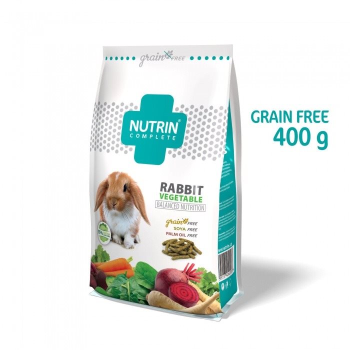 Nutrin Complete GRain-Free Vegetable Králik 400 g Krmivo pre králiky