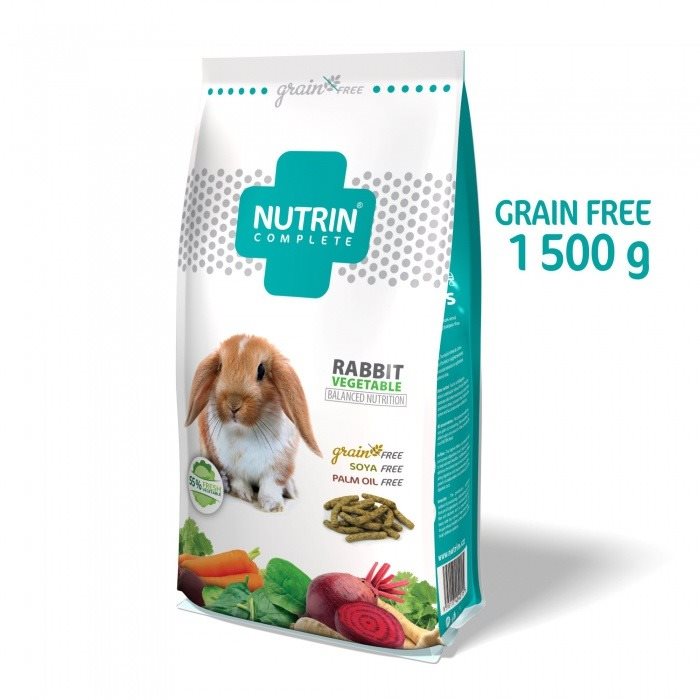 Nutrin Complete Grain-Free  Vegetable králik 1 500 g Krmivo pre...