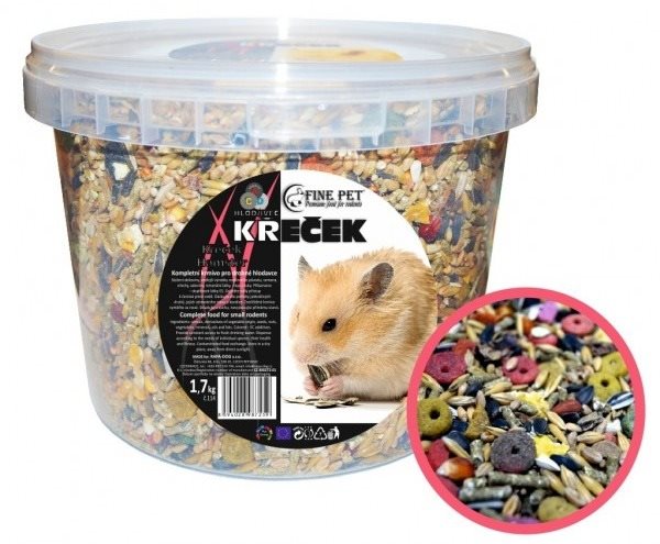Fine Pet Škrečok Premium, vedro 1,7 kg Krmivo pre hlodavce