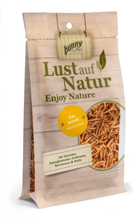 Bunny Nature pochúťka múčne červy 35 g Maškrty pre hlodavce