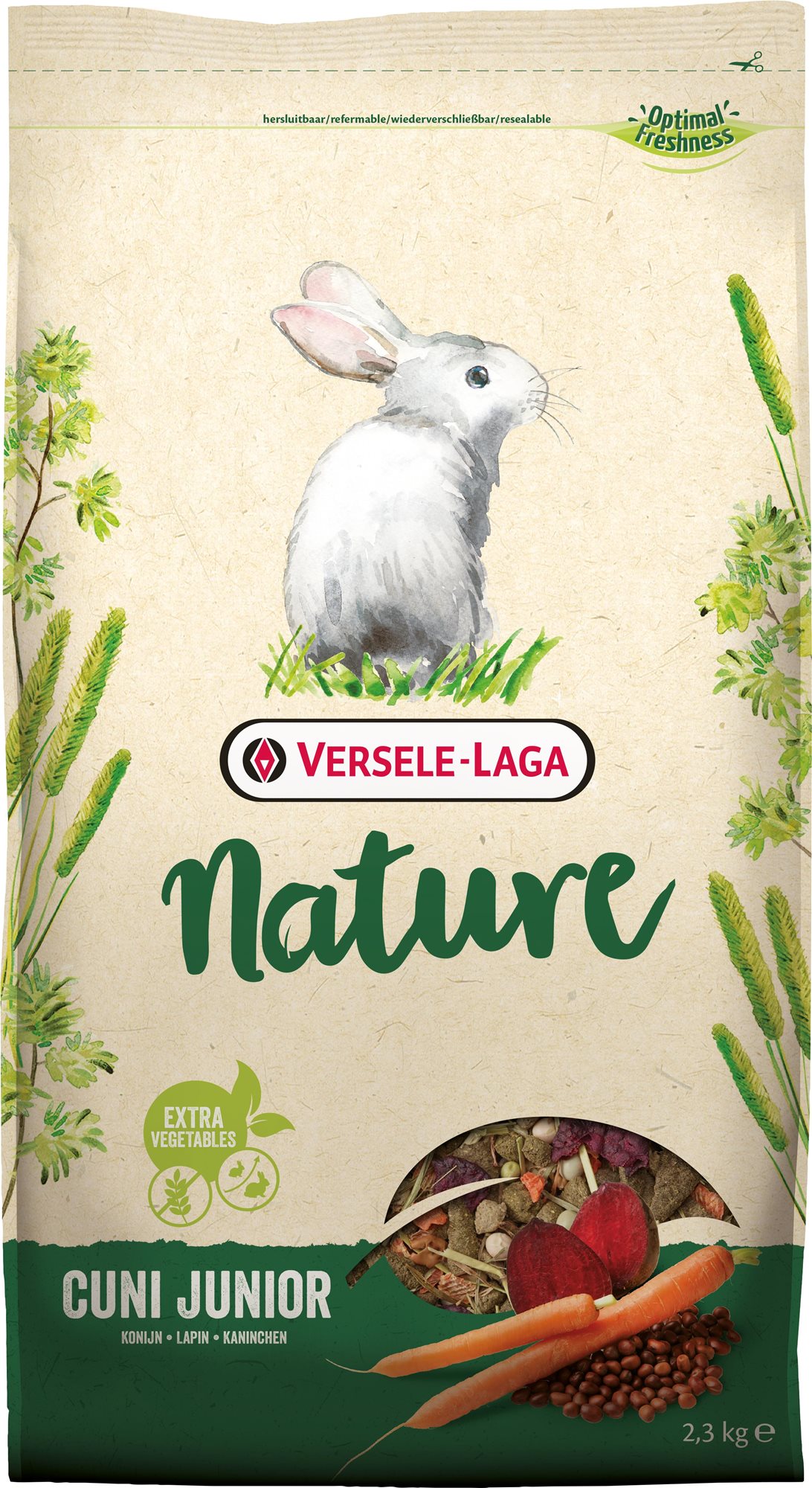 Versele Laga Nature Cuni Junior pre králiky 2,3 kg Krmivo pre králiky