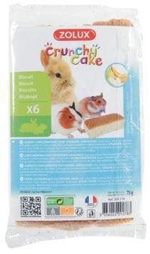 Zolux Crunchy Cake jablko/banán 75 g Maškrty pre hlodavce