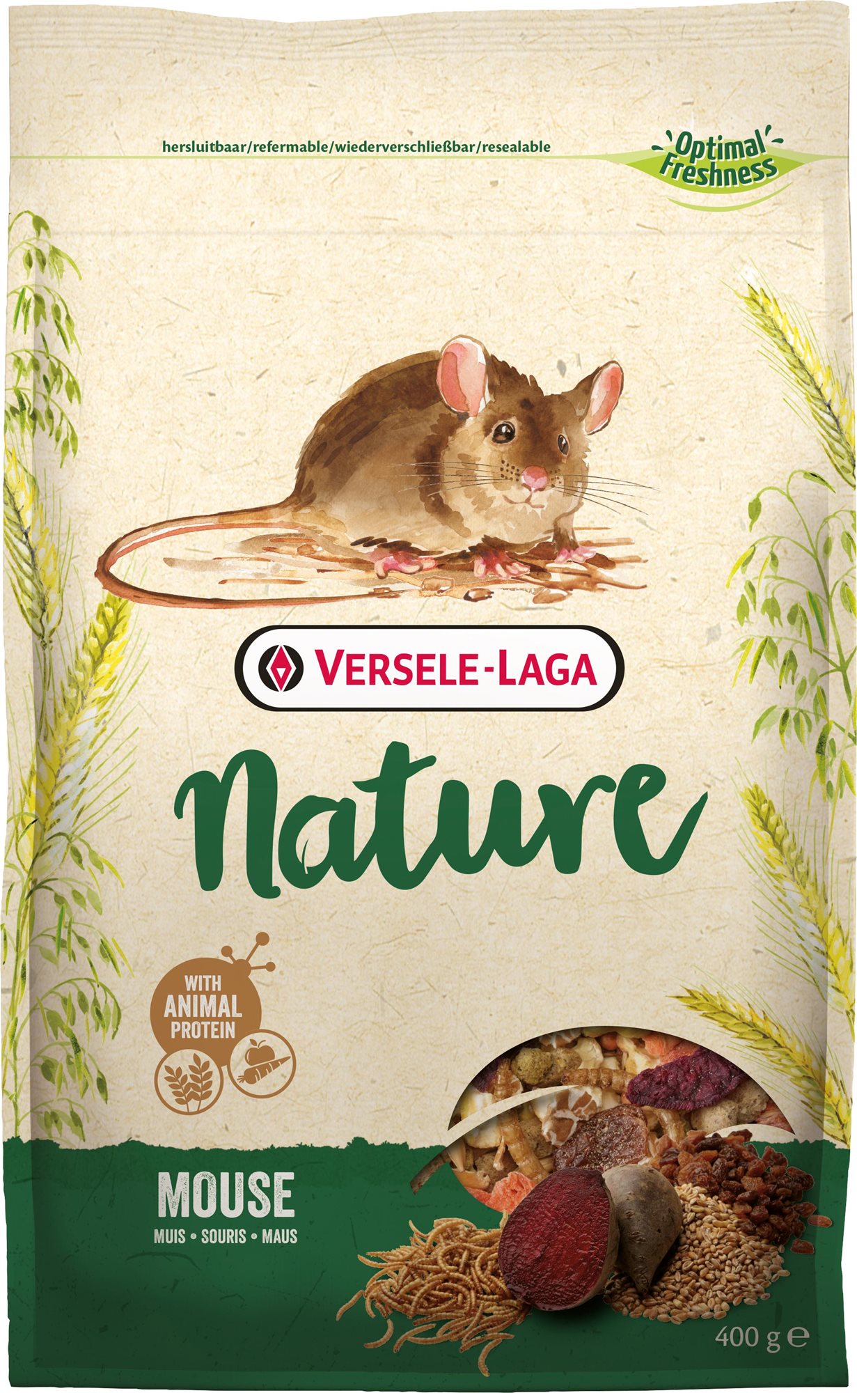 Versele Laga Nature Mouse pre myši 400 g Krmivo pre hlodavce
