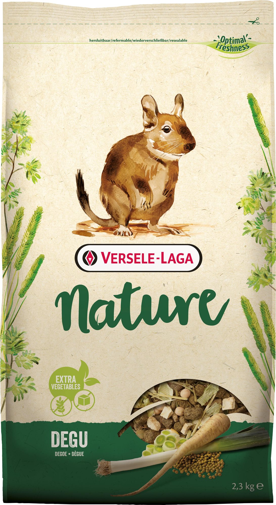 Versele Laga Nature Degu pre osmáky degu 2,3 kg Krmivo pre hlodavce