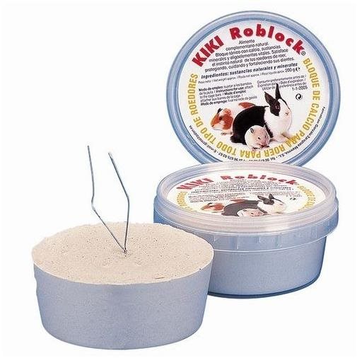 Kiki Calcium block minerálny kameň 200 g Doplnok stravy pre hlodavce