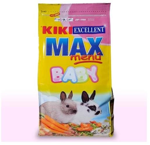 Kiki Max menu Rabbit Baby pre mladé králiky 1kg Krmivo pre králiky