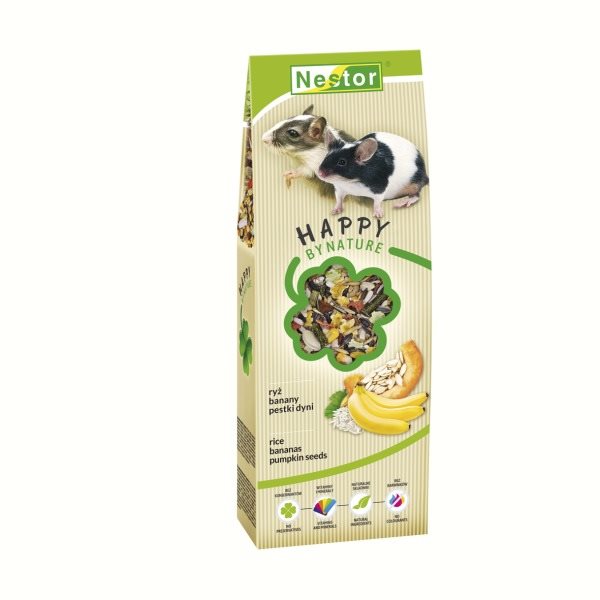 Nestor Krmivo pre pieskomily a myši s banánom a ryžou 370g Krmivo...
