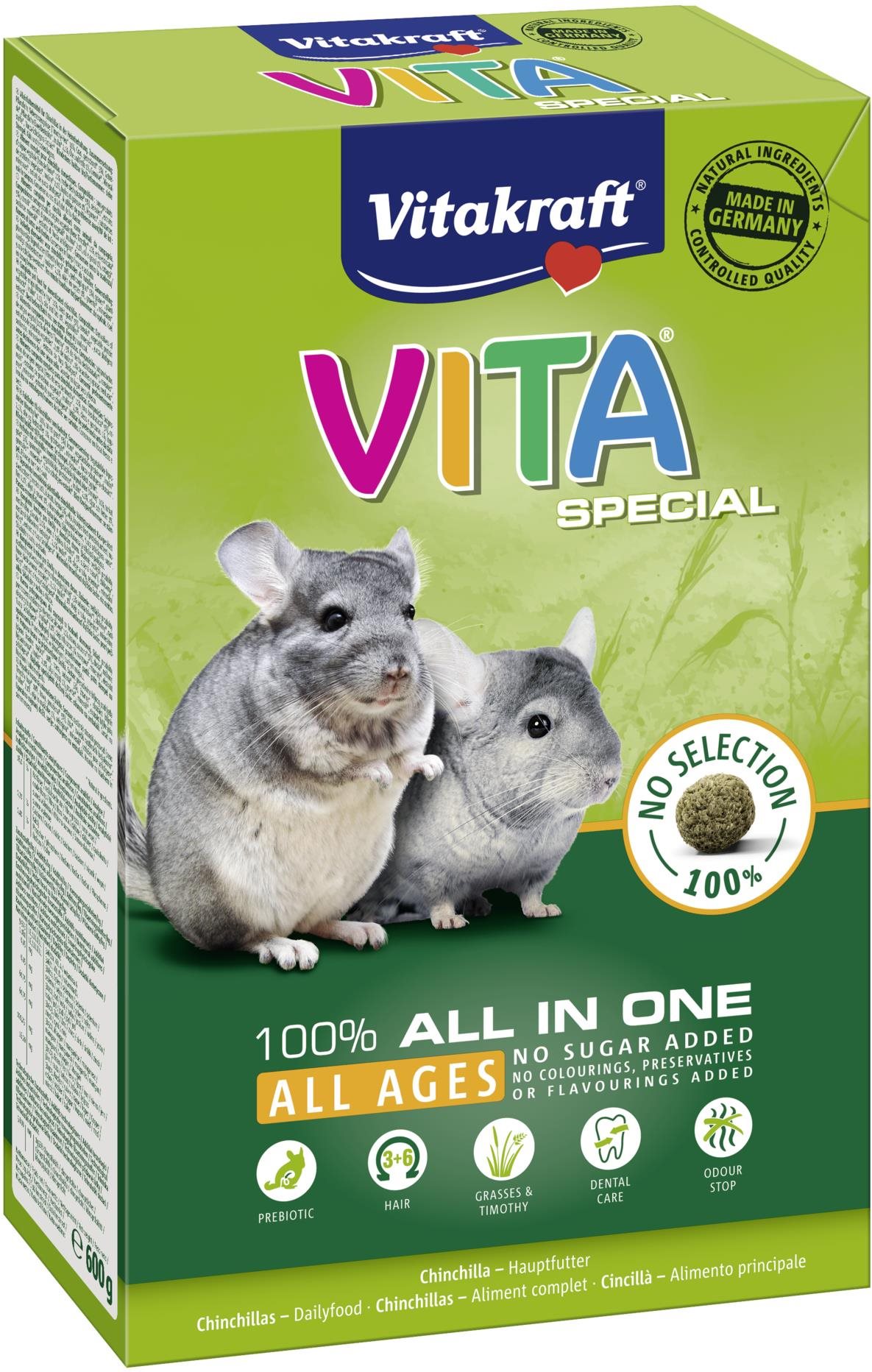 Vitakraft Vita Special All ages činčila 600 g Krmivo pre hlodavce