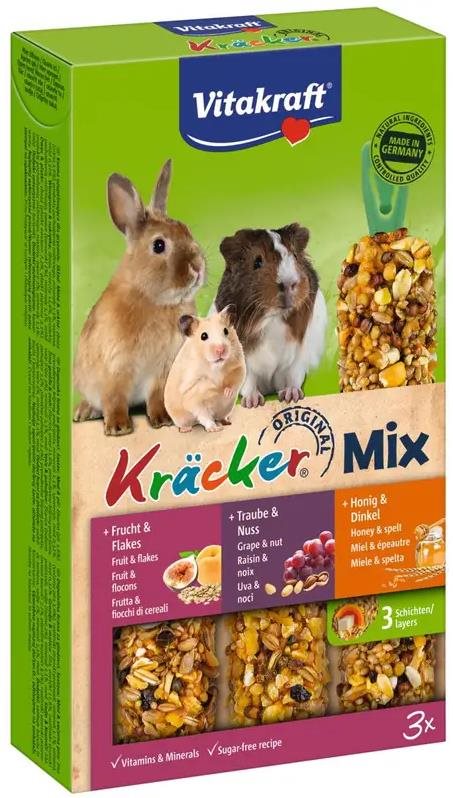 Vitakraft pochúťka pre hlodavce Kräcker Mix ovocie orechy med 3 ks...