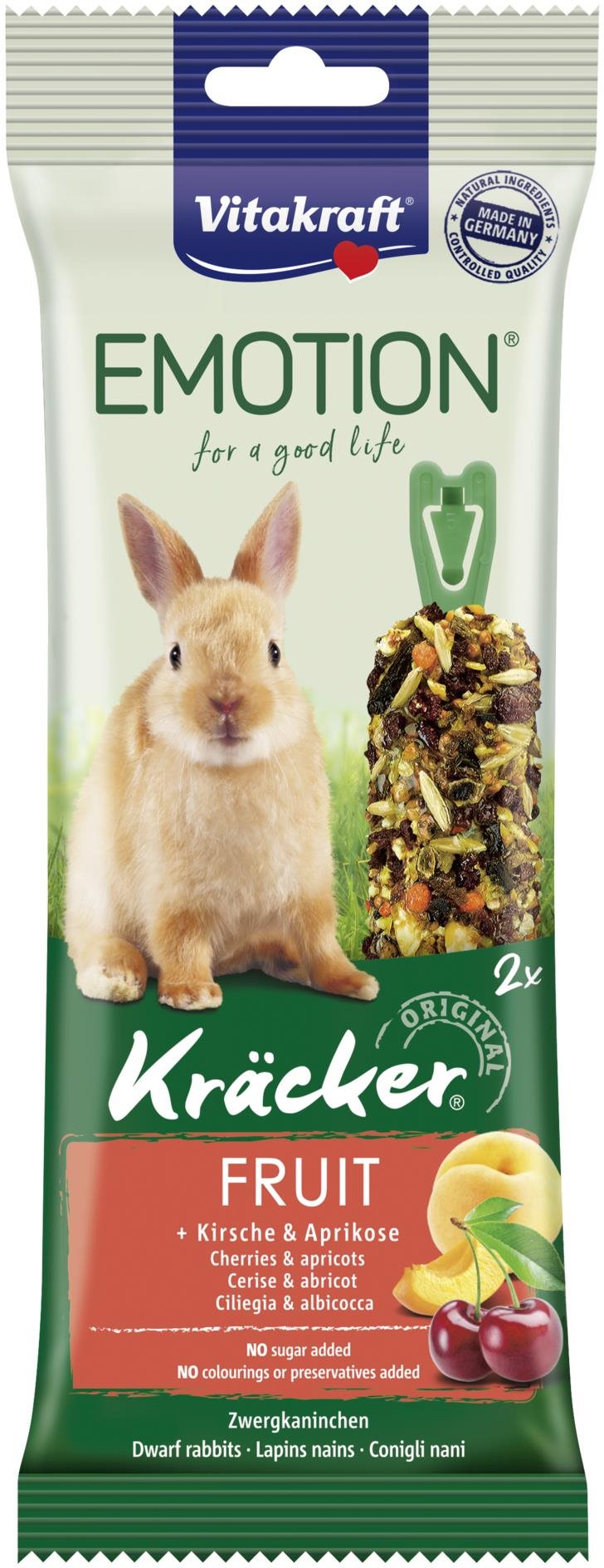 Vitakraft pochúťka pre králiky Kräcker Emotion ovocie 2 ks Maškrty...