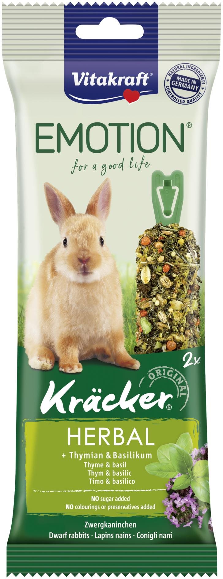 Vitakraft pochúťka pre králiky Emotion Kräcker herbal 2 ks Maškrty...