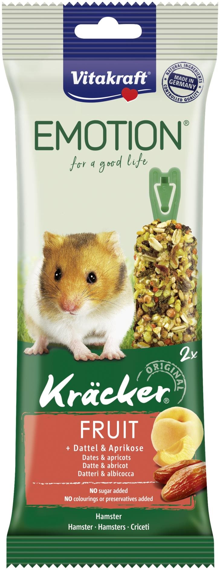Vitakraft pochúťka pre škrečky Emotion Kräcker ovocie 2 ks Maškrty...