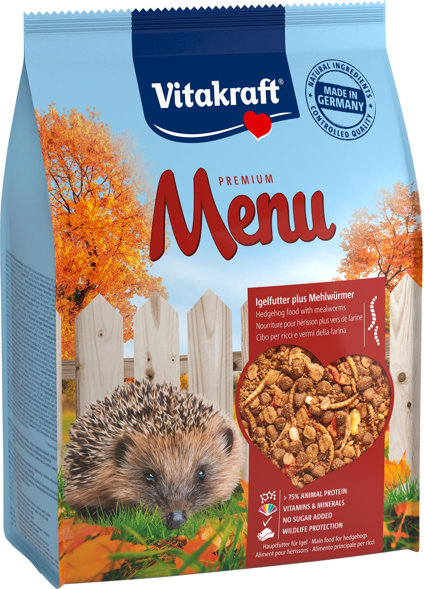 Vitakraft krmivo Menu pre ježkov suché 2,5 kg Krmivo pre ježkov