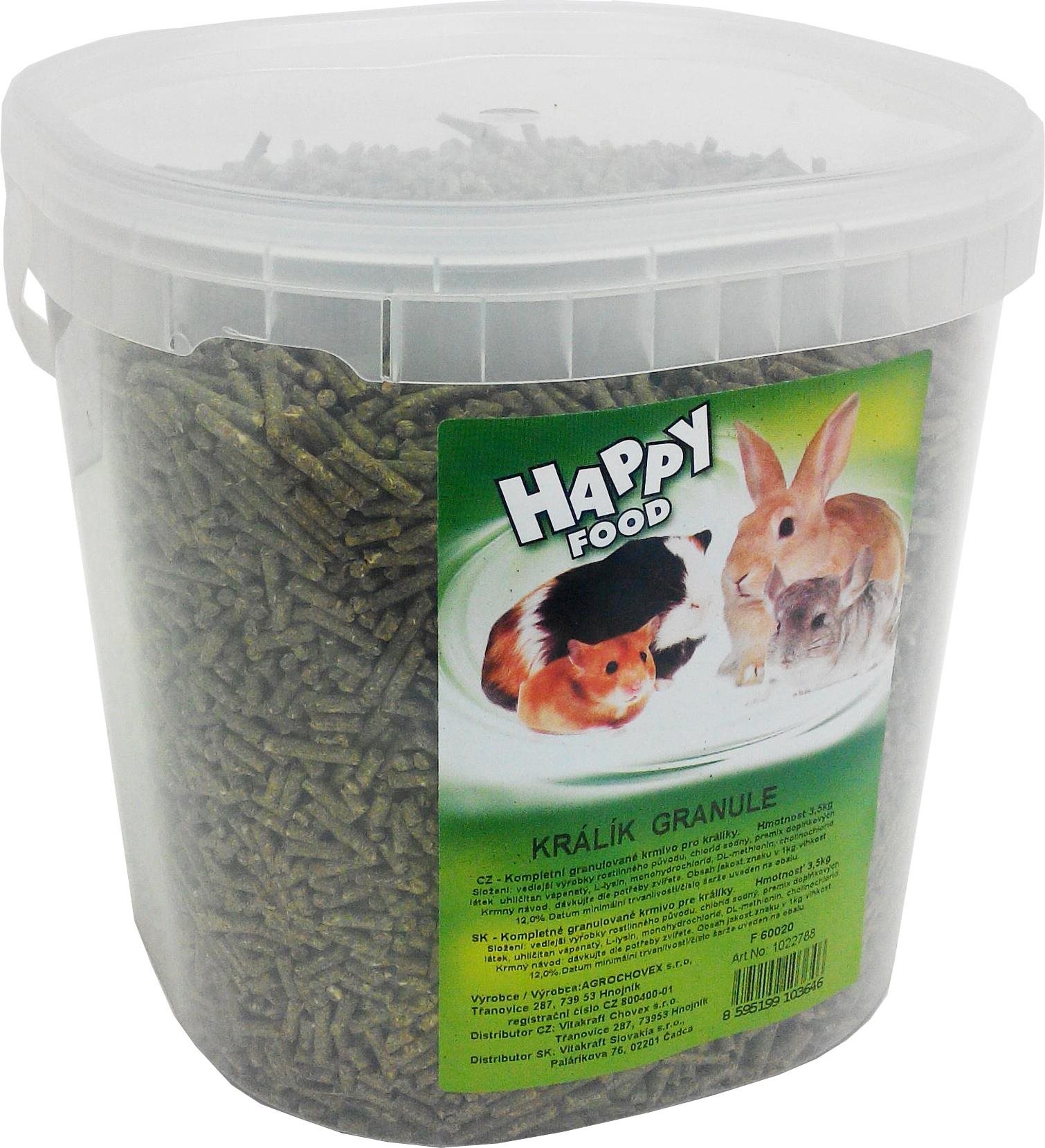 Vitakraft krmivo Happy Food králik, granuly 3,5 kg 5,5 l Krmivo pre...