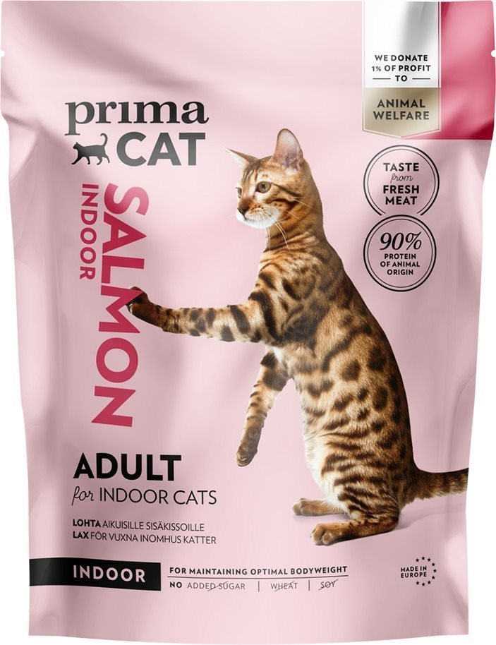 PrimaCat Losos pre dospelé mačky žijúce vnútri 400 g Granule pre...